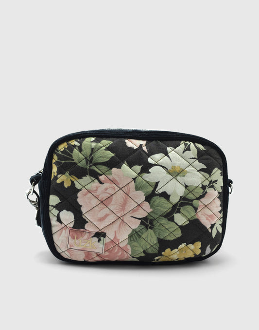 Flower-Padding Shoulder-Bag